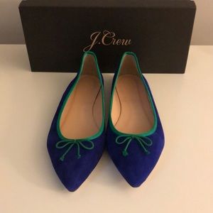 J. Crew Gemma Suede Flats with trim size 8.5 women